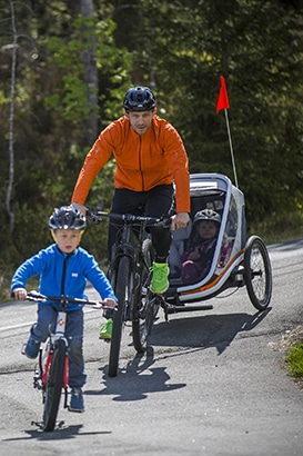 Family bike ride