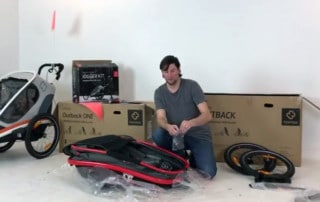 Unboxing the Hamax Outback bike trailer