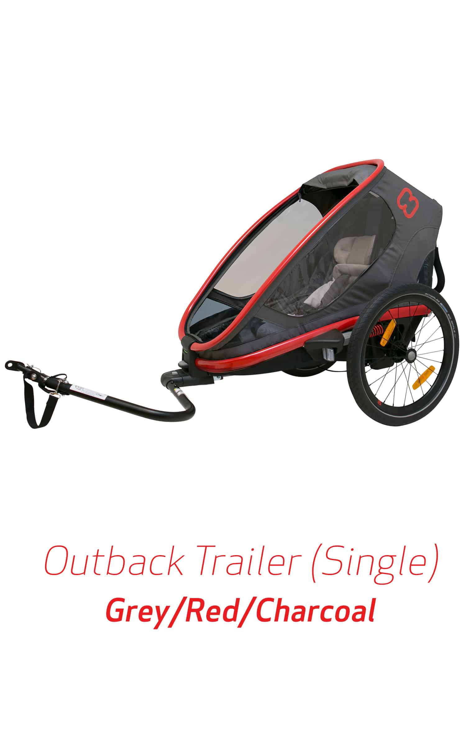 Outback Trailer ONE Red/Grey/Black