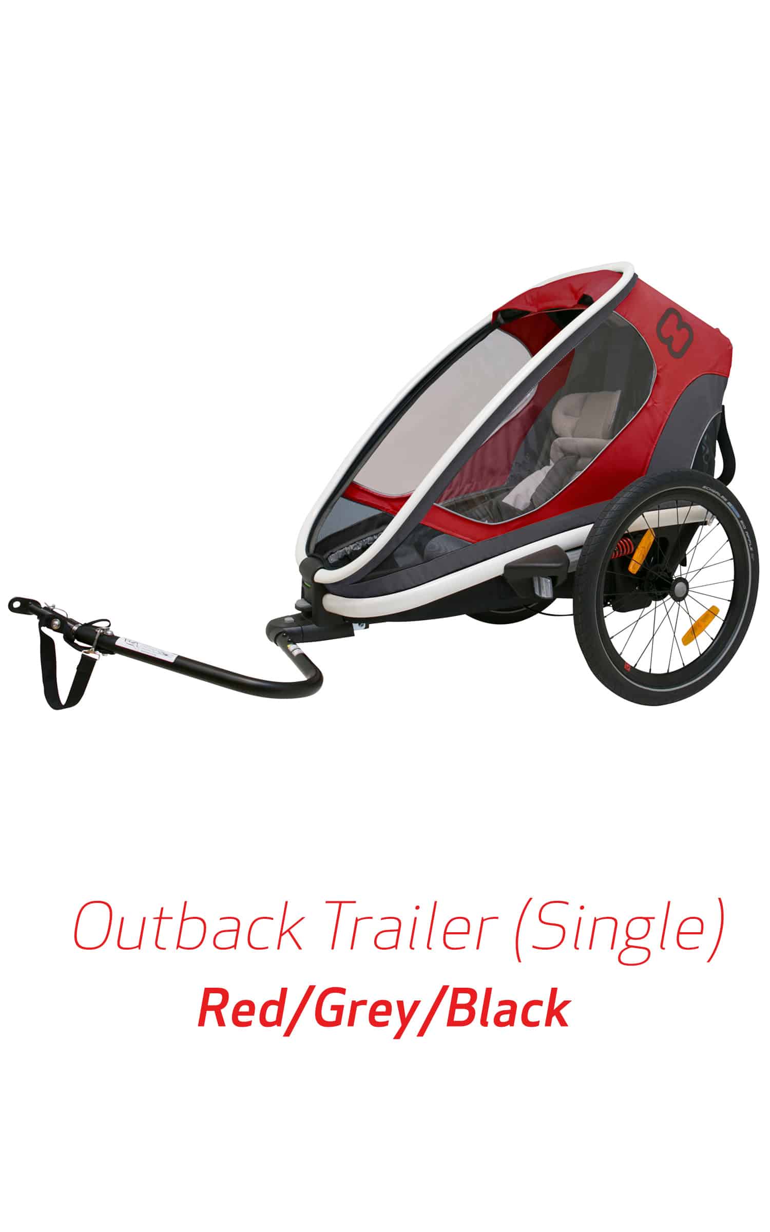 Outback Trailer ONE Grey/Red/Charcoal
