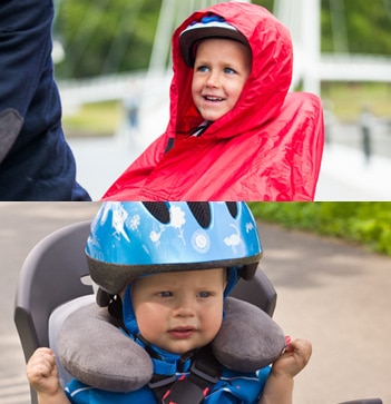 Hamax offeres many bike seat accessories including the Neck Pillow and Rain Poncho