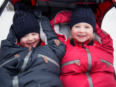 cross-country ski with kids