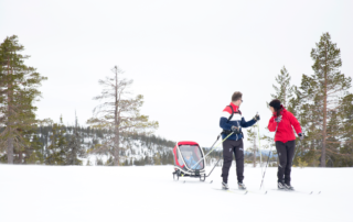 cross country ski with baby