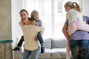 exercise with kids play indoors